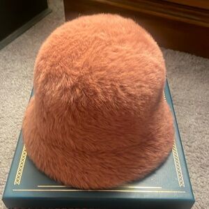 NORDSTROM Faux Fur Adjustable Bucket Hat * New with tags *